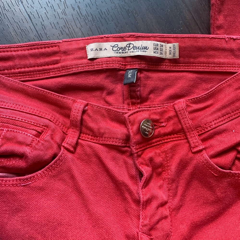 Zara Jeans (Red)